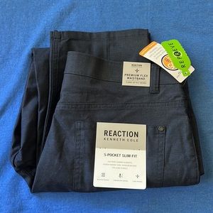 Reaction Kenneth Cole 5-Pocket Slim Fit Flex Waistband 36W x 32L